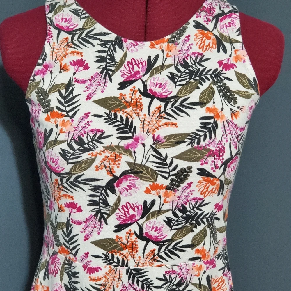 Old Navy Sundress Pink Orange Floral Girls Dress Size XXL 16